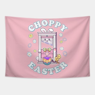 Choppy Easter Cute Bunny Guillotine Tapestry