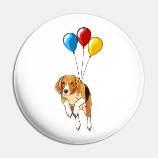 Floating Beagle Pin