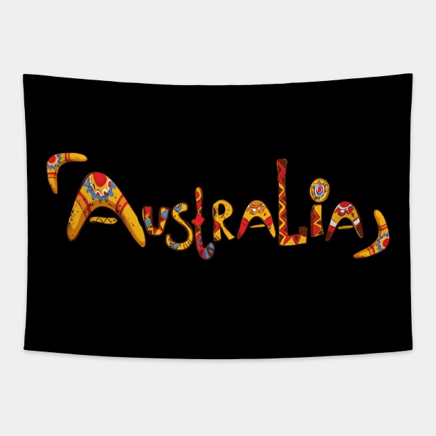 Australian Aboriginal Art Tapestry by ArchmalDesign