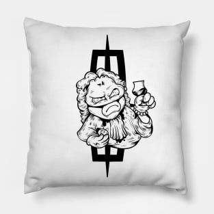 Dope masked character cheers to the lord line drawing Pillow