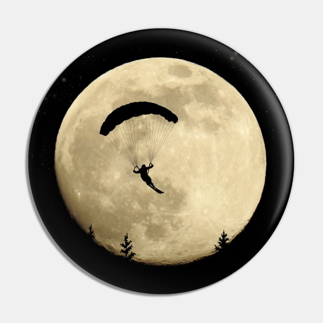 Speed Flying Moon Speed Riding Paraglider Pin by BurunduXX-Factory