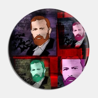 BRAM STOKER, GOTHIC WRITER OF DRACULA, COLLAGE Pin