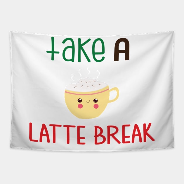 Take a Latte Break Tapestry by Phorase