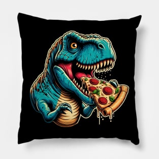 Tyrannosaurus Rex Eating Pizza Pillow