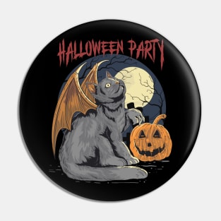 Halloween Party - Cat Costume Pin
