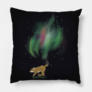 Aurora and Fox Pillow