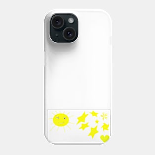 sun illustration Phone Case