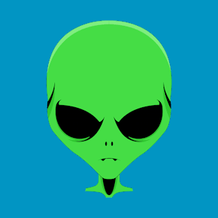 Alien Head Face T-Shirt