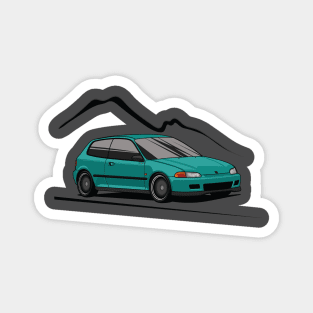 Aztec Green Civic EG Magnet