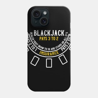 Blackjack Felt I Card Gambling I Casino Lover design Phone Case