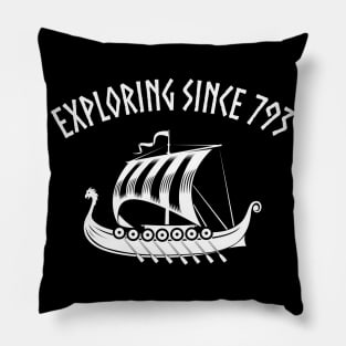 Viking Dragon Boat Discoverer Humor Boat Pillow