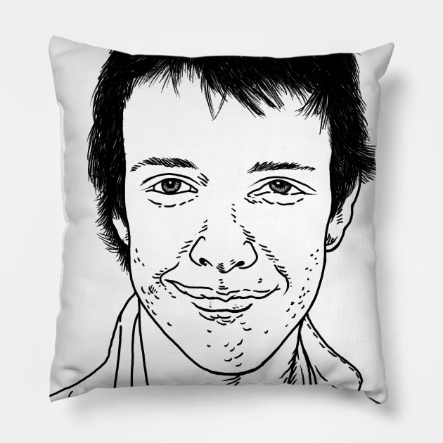 teenage kicks Pillow by TheCosmicTradingPost