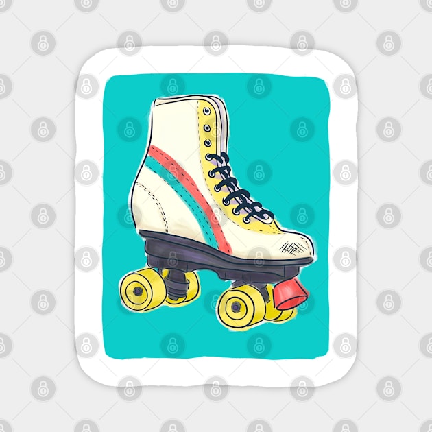 Old school skate Magnet by Indigoego