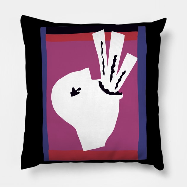 Matisse Collage Jazz #1 Pillow by shamila