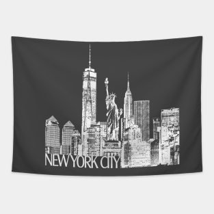 New York City Tapestry - New York City by Travel T's