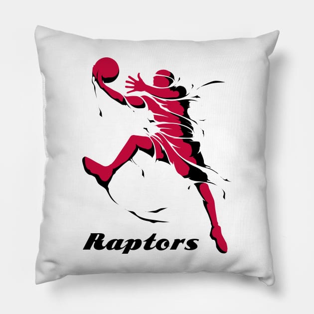Toronto Raptors Fans - NBA T-Shirt Pillow by info@dopositive.co.uk