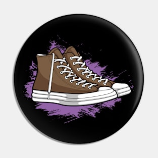 Vintage Brown Skate Sneaker Pin