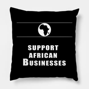 Support  African  Businesses Pillow