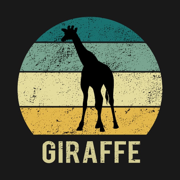 Giraffe At Sunset A Gift For Giraffes Lovers by MerchAndrey