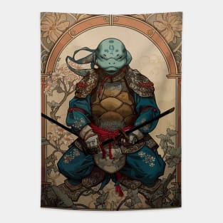 Anthropomorphic Samurai Turtle Kappa Tapestry