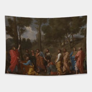 The Sacrament of Ordination (Christ Presenting the Keys to Saint Peter) by Nicolas Poussin Tapestry