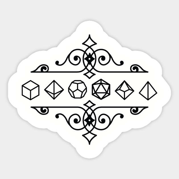 Polyhedral Dice Icons Rpg D20 Dnd Sticker Teepublic Au Submitted 2 years ago * by shadowfox098. polyhedral dice icons rpg d20