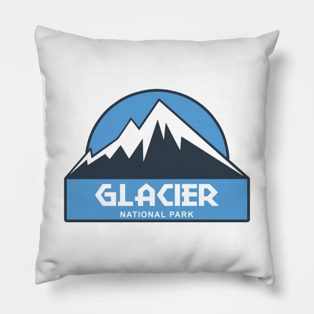 Glacier National Park Pillow by esskay1000