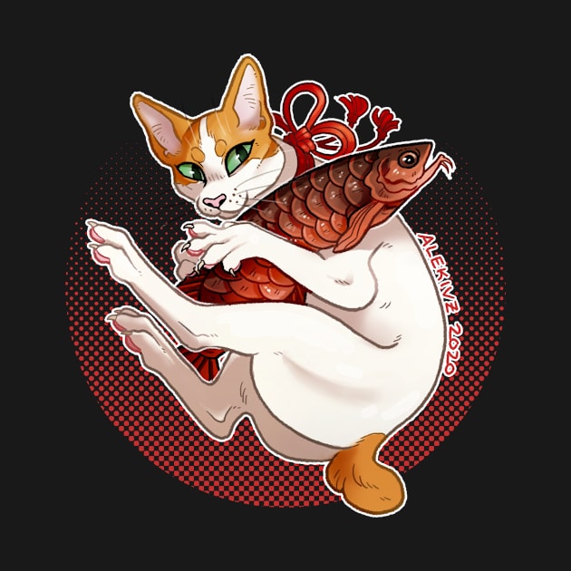 Lucky Cat -- Orange by alekivz