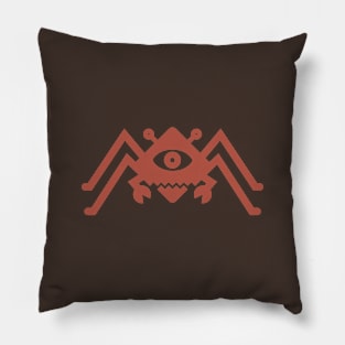 Diamond Spider Crab Dark Red Pillow