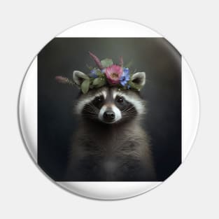 Funny raccoon Pin