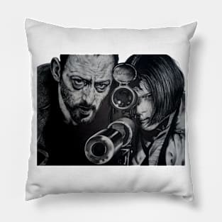 Leon Movie Sniper Training Retro Pillow