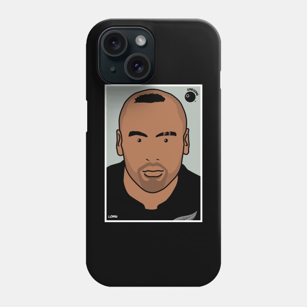 Jonah Lomu, New Zealand All Blacks rugby union player Phone Case by stariconsrugby