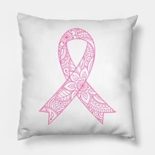 Breast cancer Ribbon Pillow