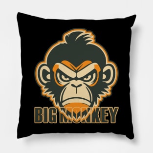 Big Anger Monkey Pillow