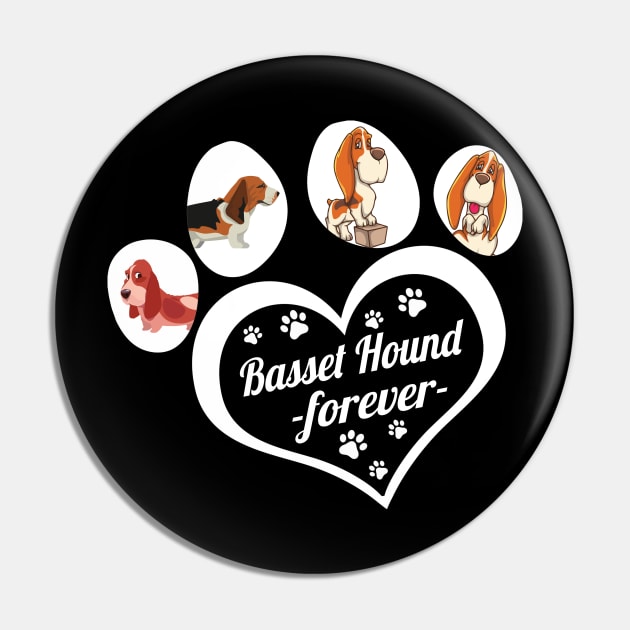 Basset Hound forever dog lover Pin by TeesCircle