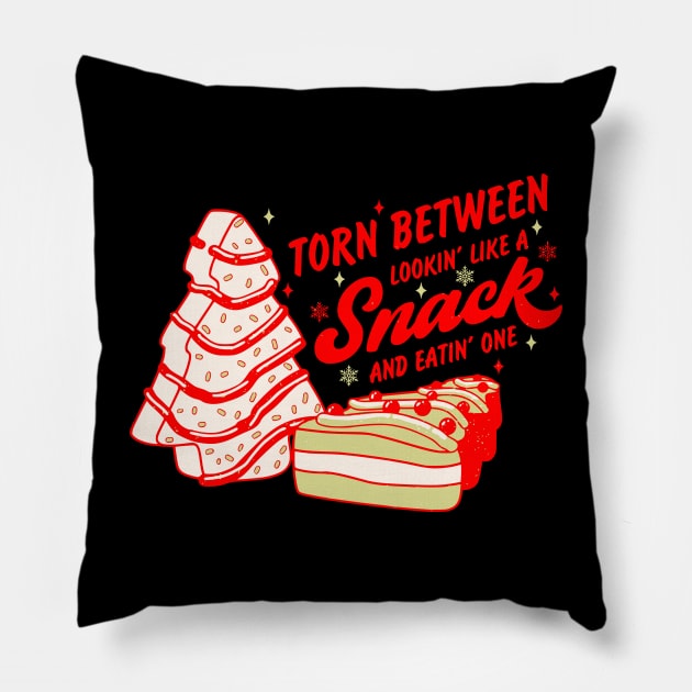 Funny Christmas Tree Cake Pillow by VisionDesigner