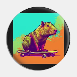 Capybara Popstar Pin