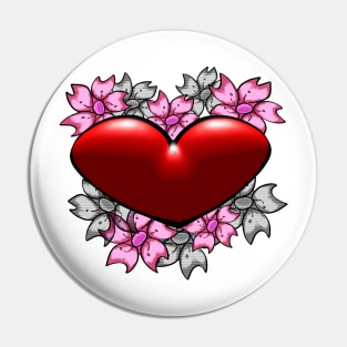 Sakura Heart Pin