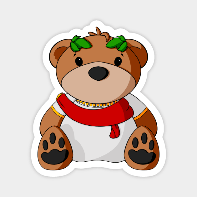 Caesar Teddy Bear Magnet by Alisha Ober Designs