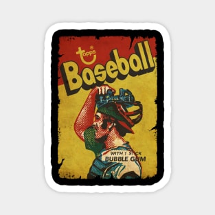 VINTAGE BASEBALL - TOPPS TRADING CARDS Magnet