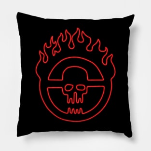 NEON WAR SKULL Pillow