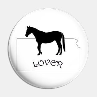 Kansas Horse Lover Gifts Pin