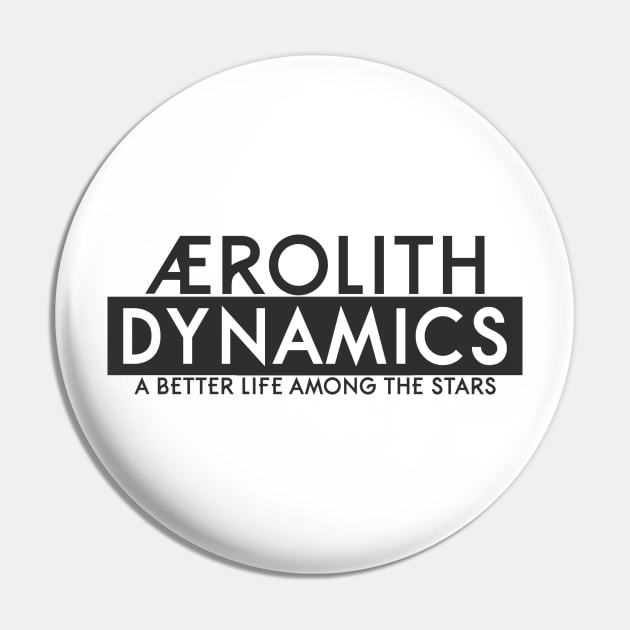 Ærolith Dynamics Retro Logo Pin by SAYER/Brute Force Podcasts