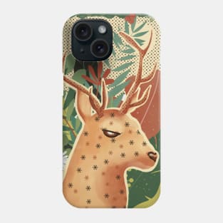 Floral deer Phone Case