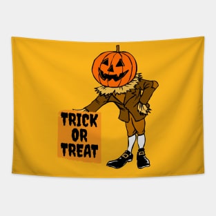 Trick or Treat Scarecrow Tapestry