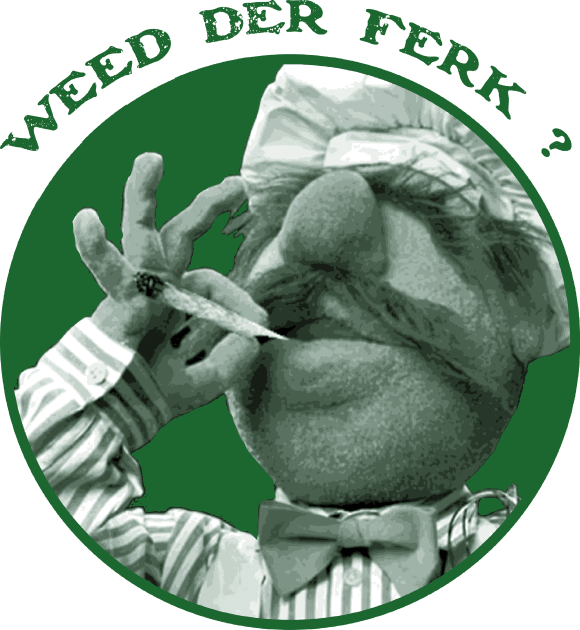 Vert Der Ferk - The Swedish Chef Retro - Weed Green Kids T-Shirt by Sayang Anak