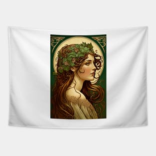 Irish Beauty - Art Nouveau Style Tapestry