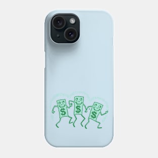 3 happy moneymen! Phone Case