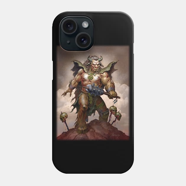 Minotaur Beast Phone Case by Paul_Abrams