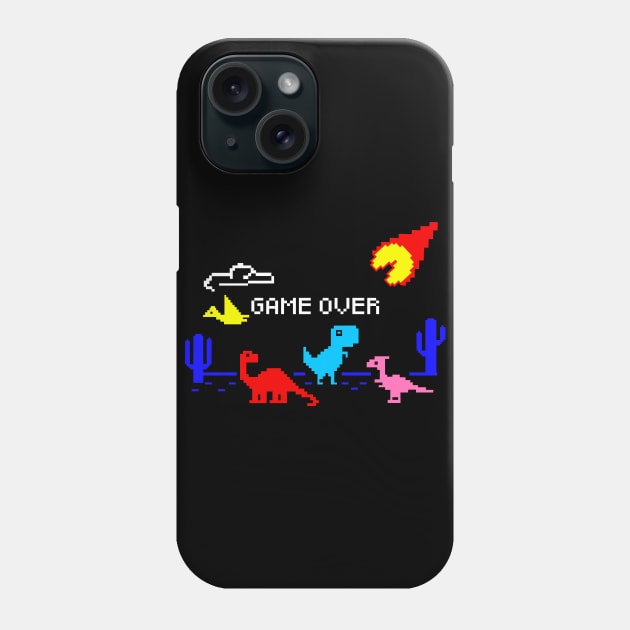 8 Bit Extinction Phone Case by inkonfiremx